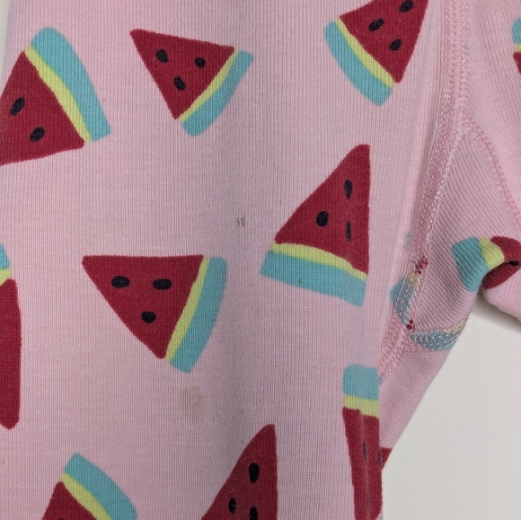 Hanna Andersson Watermelon Long PJ Pajama Set 100 4 - Picture 6 of 9